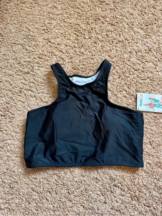 Swimzip Other - Swimzip Black Halter Bikini Top 
UV Protection 2 Piece Swimsuit